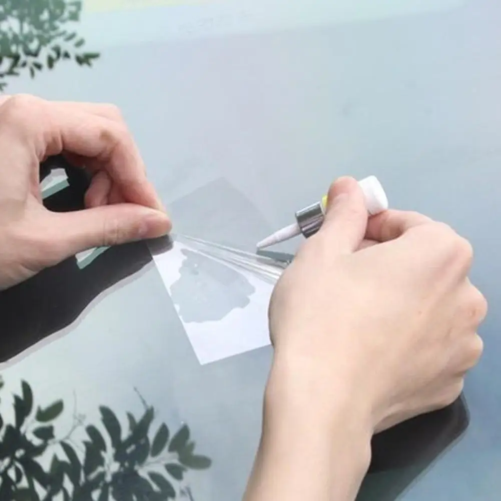 

White Automotive Glass Nano Repair Fluid Car Windshield Chip Tools Nano Repair Glass L Repair Fluid Fluid Crack Glass H1W7