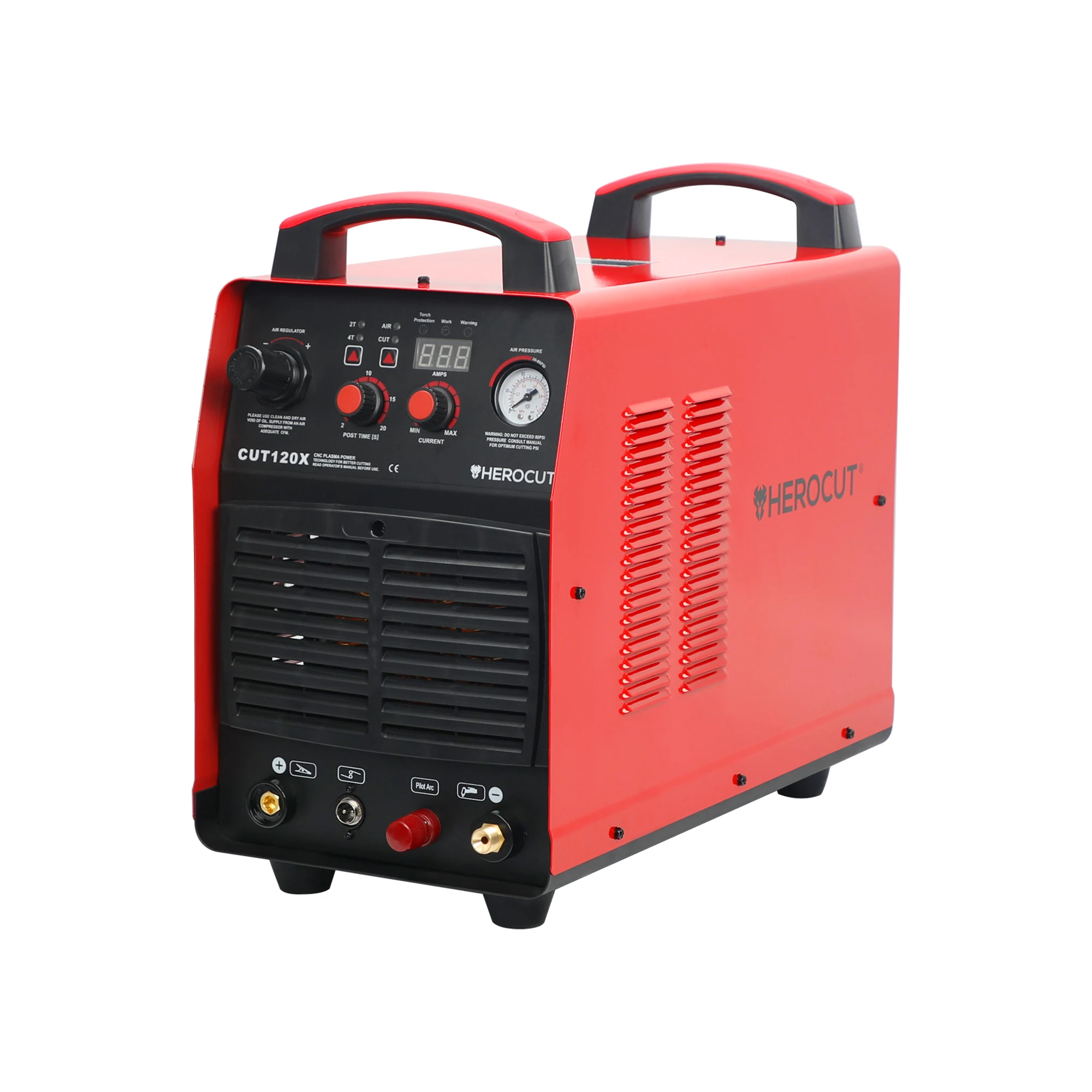 Herocut CUT120X IGBT инвертор 380В 2Т/4Т Blow Back Non HF pilot arc plasma cutter easy cut 35 мм толстый станок для