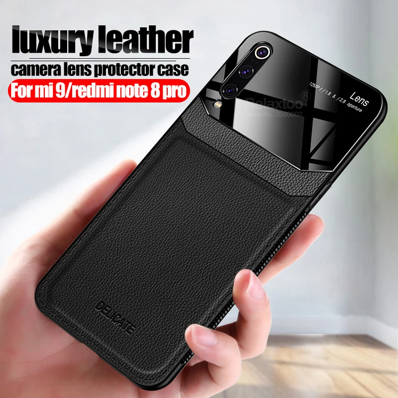 Кожаный чехол для телефона redmi note 8 note8 pro защитный объектива камеры xiaomi mi 9 t xiomi mi9t