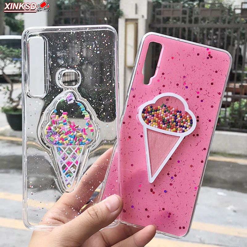 Милый розовый 3D динамический чехол для телефона с мороженым Iphone 6 6S 7 8 Plus