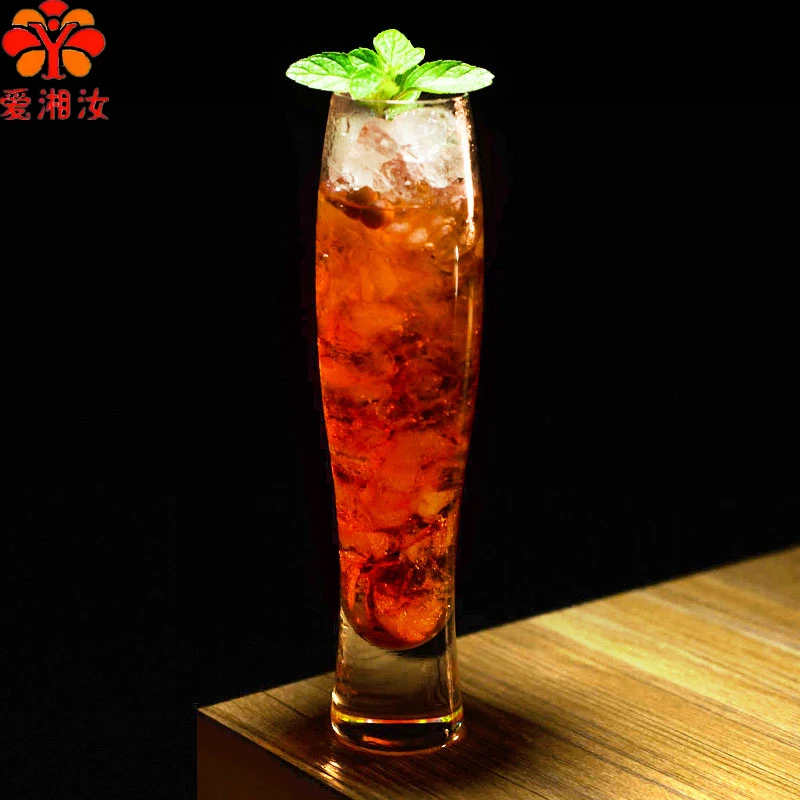 

Aixiangru Creative High-rise Cocktail Glass Lead-free Glass Cup Long Drink Fruit Juice Drink Glass Bar Wine Glass
