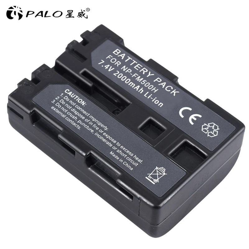 Аккумулятор для фотоаппарата WEIHE 2000 мАч NP FM500H + зарядное устройство USB Sony A57 A58 A65 A77