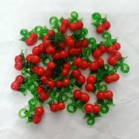 50pcs handmade lampwork cherry beads pendants fruits vegetables lampwork pendant lemonwatermeloneggplantstrawberry diy