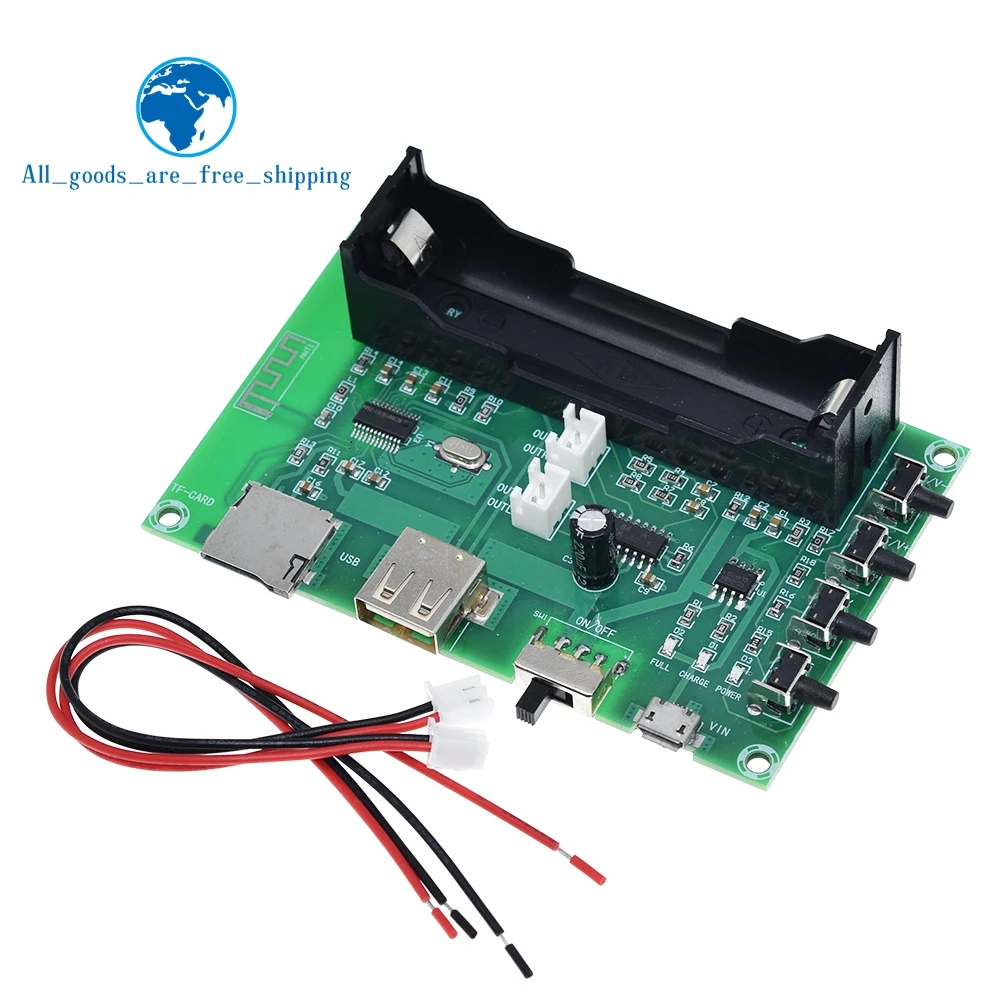 XH-A150 PAM8403 Bluetooth усилитель аудио доска 5 Вт* 2 литиевая батарея Поющая машина USB tf-карта двухканальный мини-динамик DIY