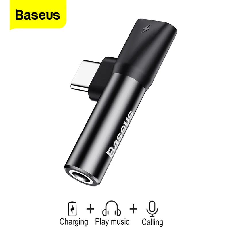 

Baseus USB Type C to 3.5mm Jack Adapter For Xiaomi Mi 9 8 Huawei Mate 30 P30 Pro Type-C OTG USB-C USBC Audio Splitters Adapter