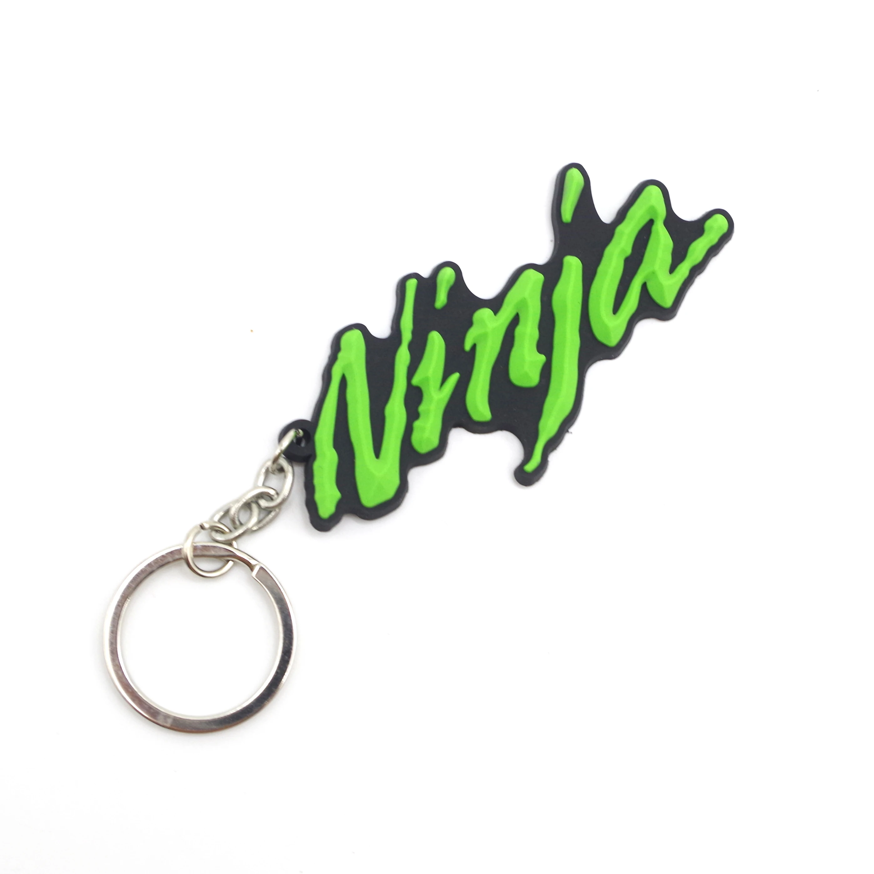 For Kawasaki Ninja 200 300 400 ZX6R ZX9R ZX10R ZX12R 650r ZRX ZZR Motorcycle Key Chain 3D Rubber Keyring key ring llavero moto | Автомобили