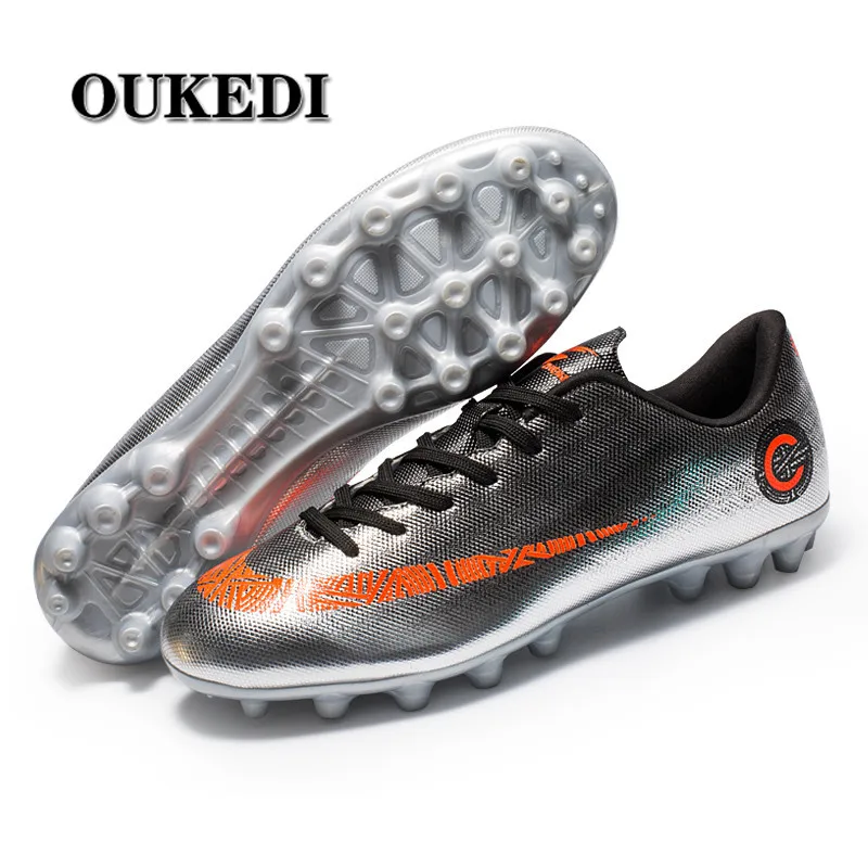 OUKEDI профессиональные футбольные бутсы недорогой футбольный обувь дети мужчины