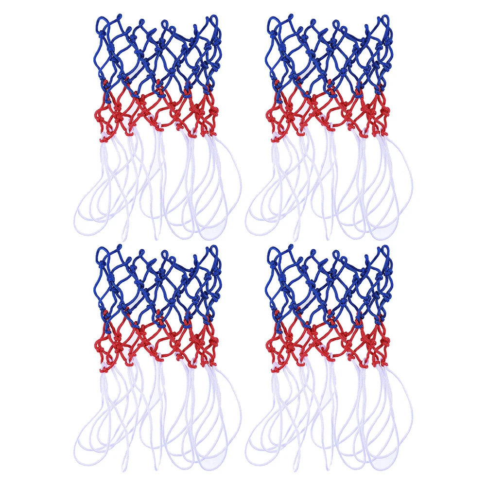 4Pcs Nylon Basketball Net Basketball Rim Basketball Net for Outdoor Home Competition