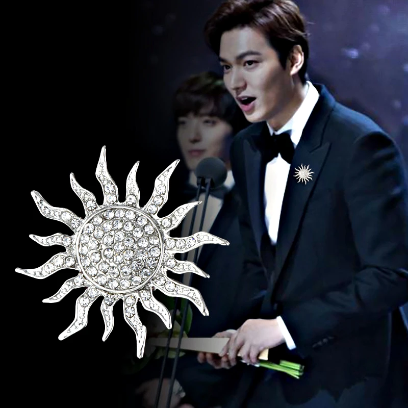 Лидер продаж брошь для костюма в виде подсолнуха мужчин и женщин