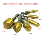 Сверло зенковочное с шестигранным хвостовиком 14 дюйма, 36 шт.