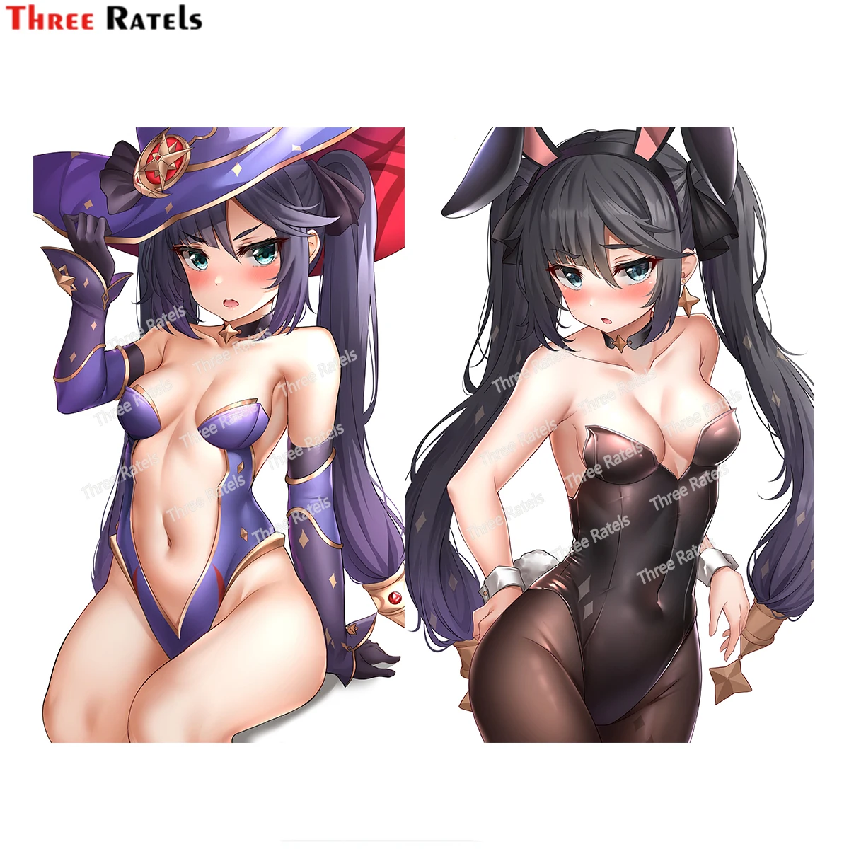 

Three Ratels H94 Mona Genshin Impact Sexy Anime Girl Stickers Decorate Cars, Rooms, Wardrobes, Desks,Computer