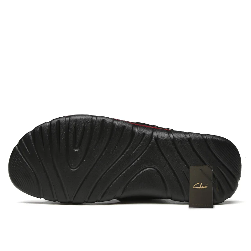 Мужские кожаные шлепанцы из дышащего материала 2019 летние мужские сандалии