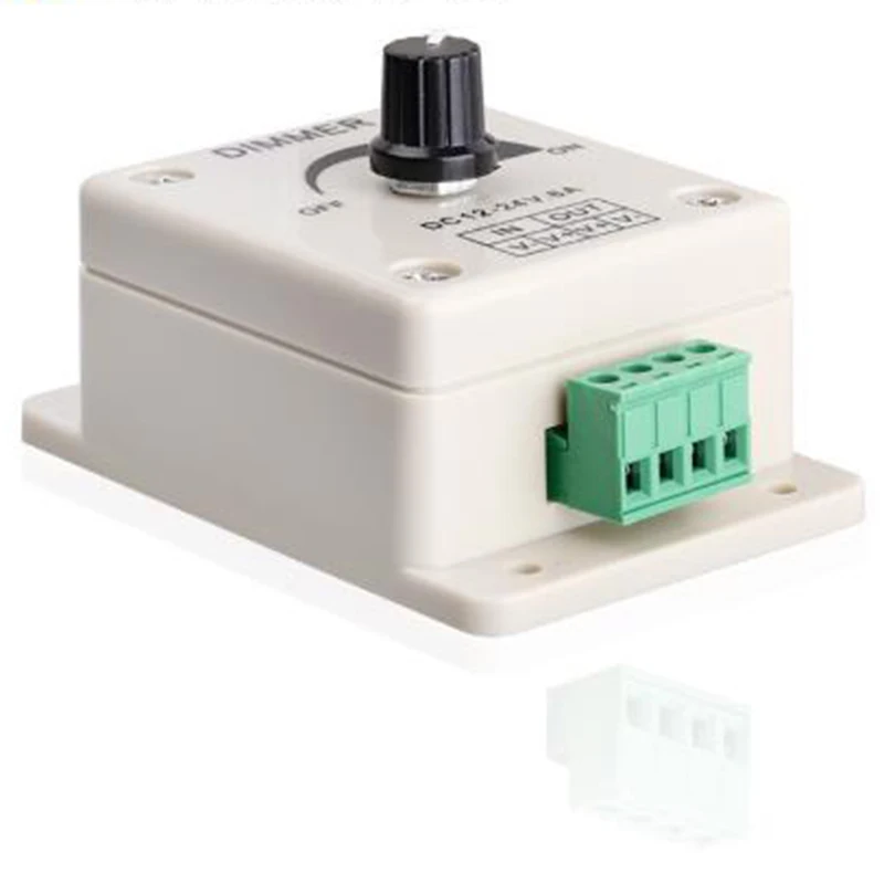 2 шт. ручной переключатель ручки диммеры для светодиодной ленты 12В-24В 8А ШИМ