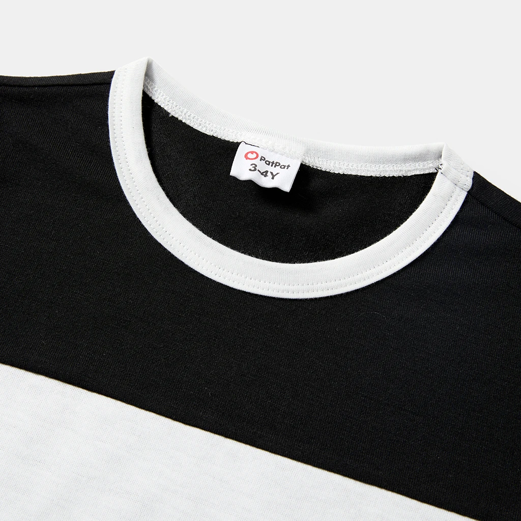 

PatPat 2021 New Summer Polka Dot and Splice Series Family Matching Tops