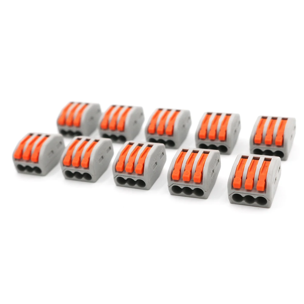 10 шт. PT 213 разъем провода компактный проводка кабеля клемма блока винторезный