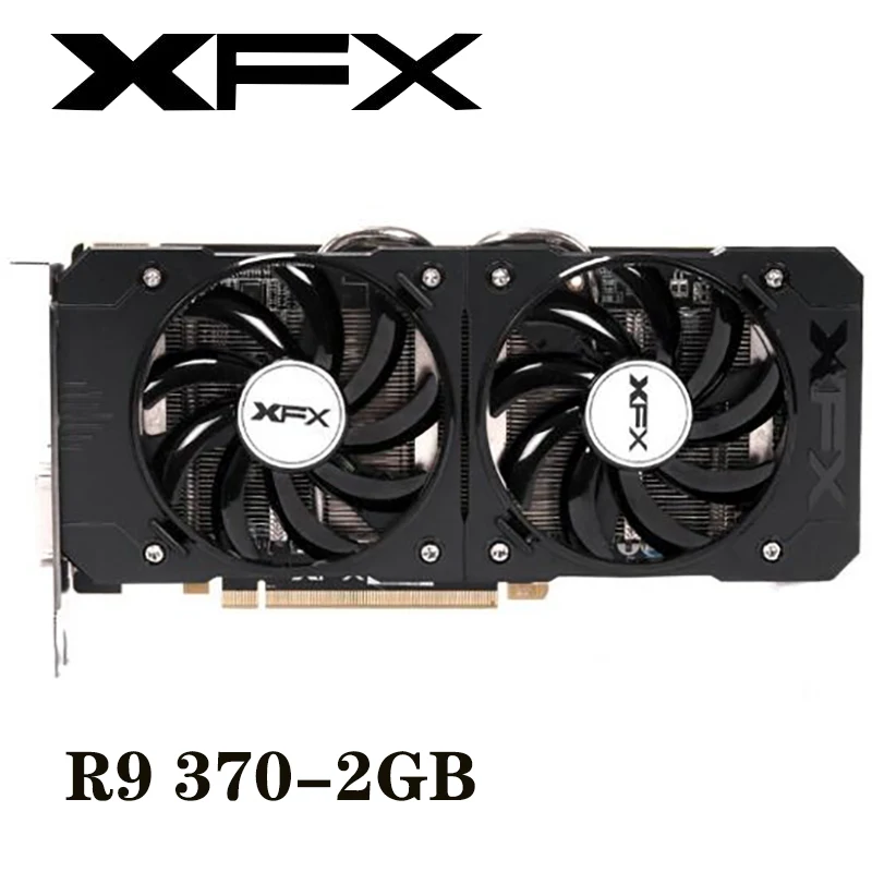 Бывшая в употреблении видеокарта XFX R9 370 2 ГБ для AMD Radeon R9370 Гб видеоэкранные карты