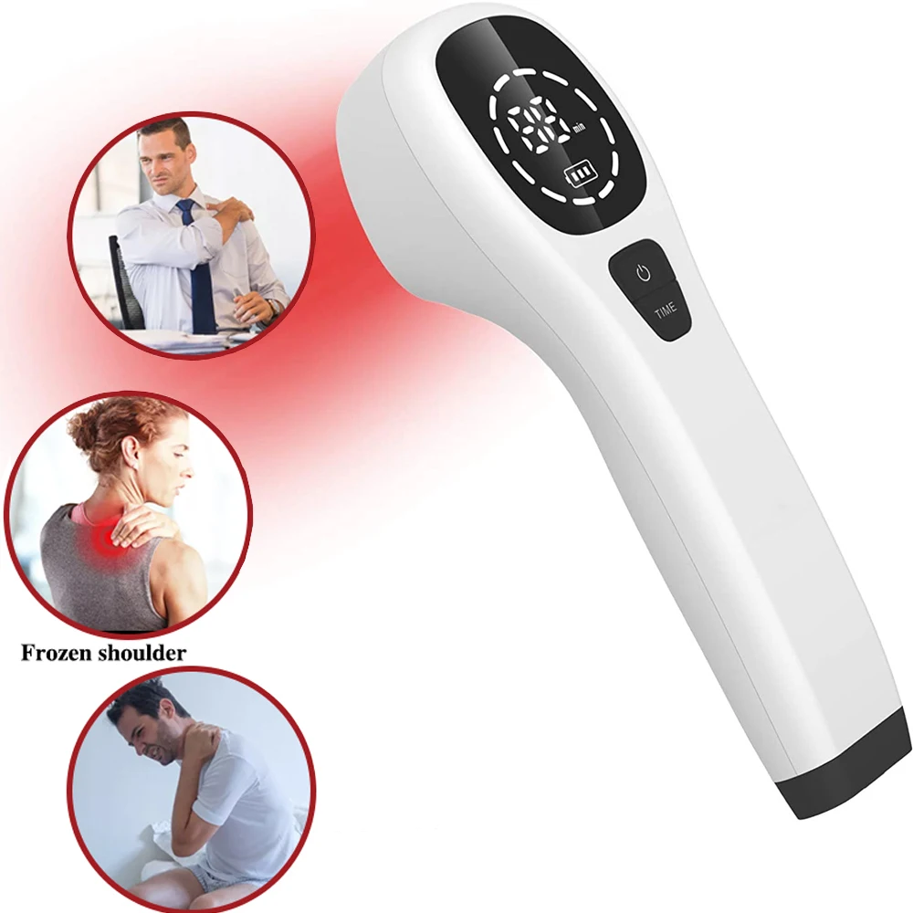 

12pcs 650nm+4pcs 808nm Deep Tissue Cold Laser Therapy Laser Acupuncture Device for Pain Relief Treatment