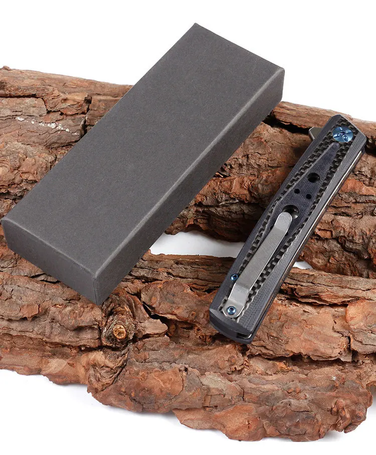 Складной Нож С флиппером и шарикоподшипником карманный клинок из углеродного