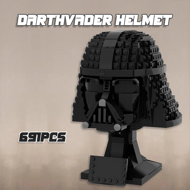 

Star Movie Helmet Statue Set MOC Model Building Blocks Toys For Children Creative Decorate Gifts