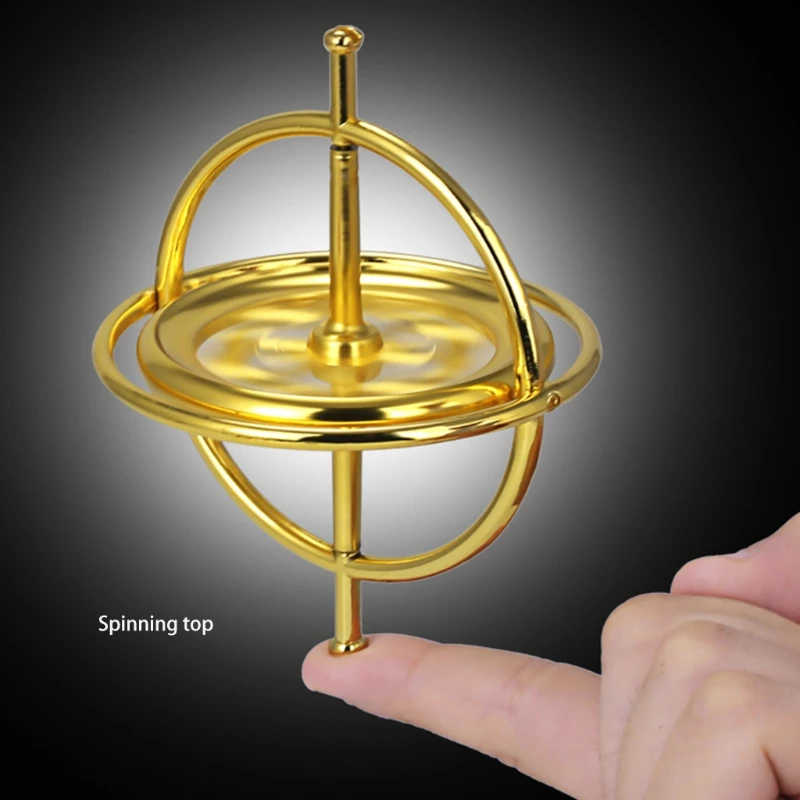 

Rotary Gyroscope Finger Spinner Interactive Pressure Relief High Speed Gyro Novelty Gag Fidget Funny Present for Adults