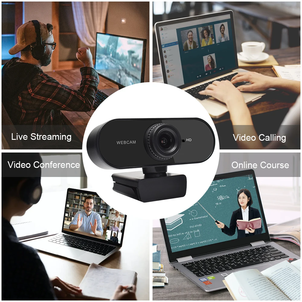 

Webcam 1080P Web Cam Mini Camera with Microphone Full HD 1080P web cam Video usb camera for pc computer shooting Youtube Webcams