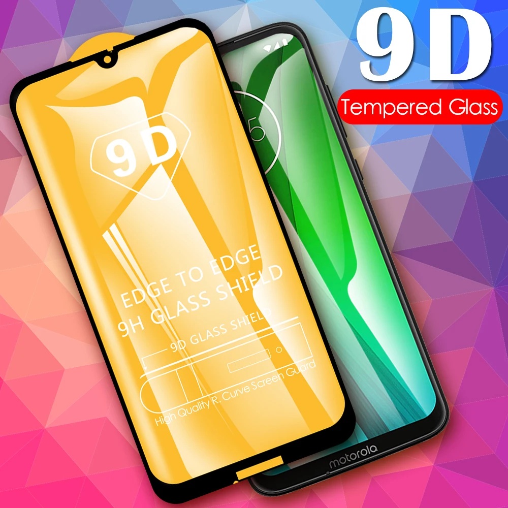 9D полное покрытие Закаленное стекло Защитная пленка для экрана Motorola Moto G9 G8 G7 G6 E6s E6
