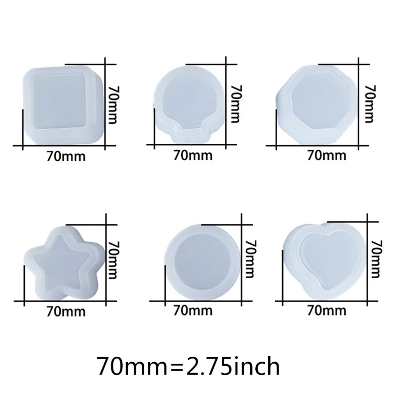

69HB Plant Flower Pot Epoxy Resin Mold Dish Plate Succulent Flowerpot Silicone Mould