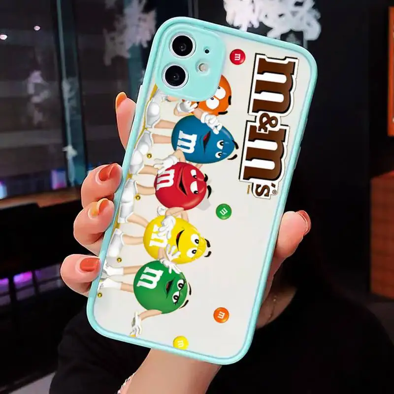 

M&M's Chocolate Nutella Bottle Phone Cases matte transparent For iphone 7 8 11 12 plus mini x xs xr pro max cover