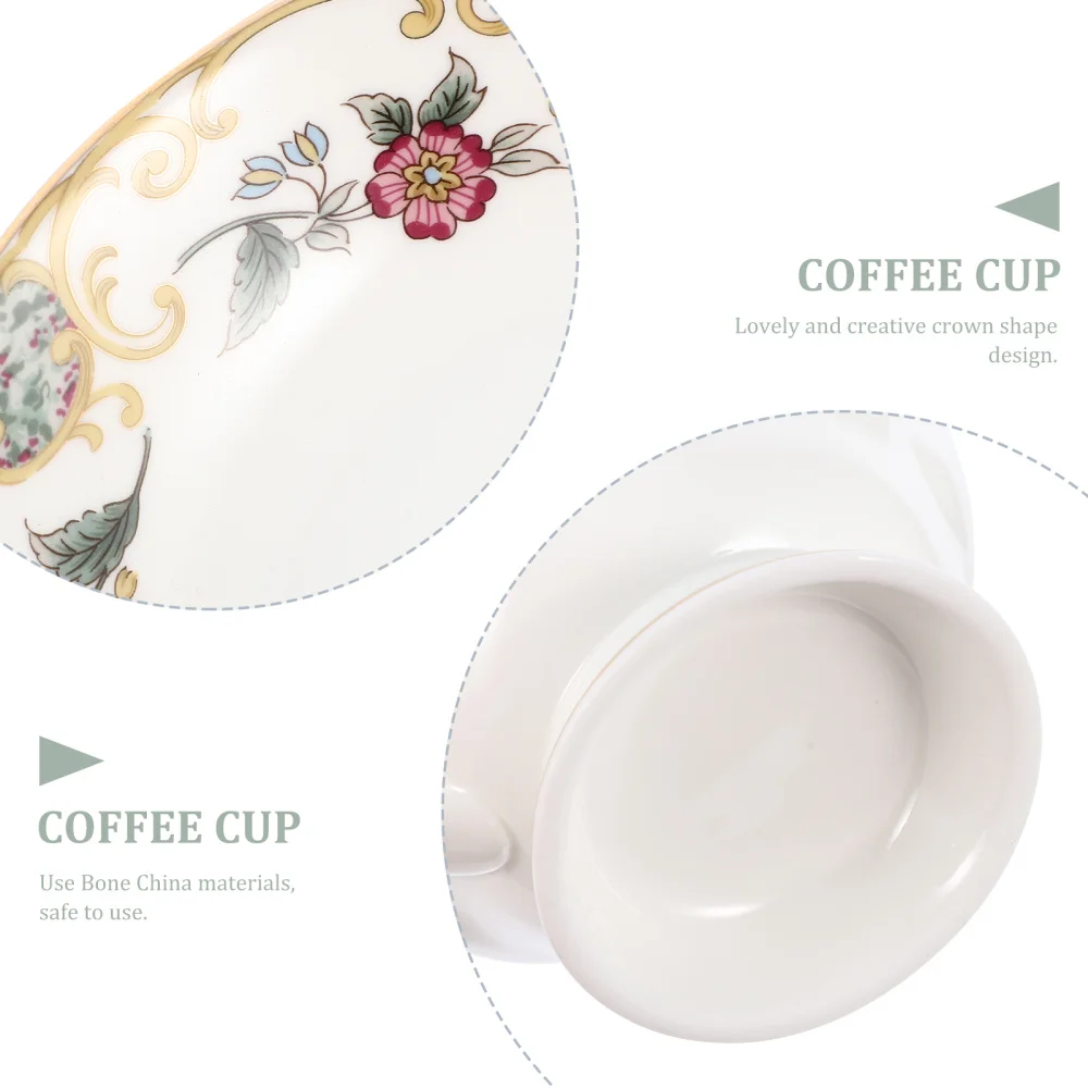 

1 Set European Style Cup Coffee Drinking Cup with Tray (Assorted Color)