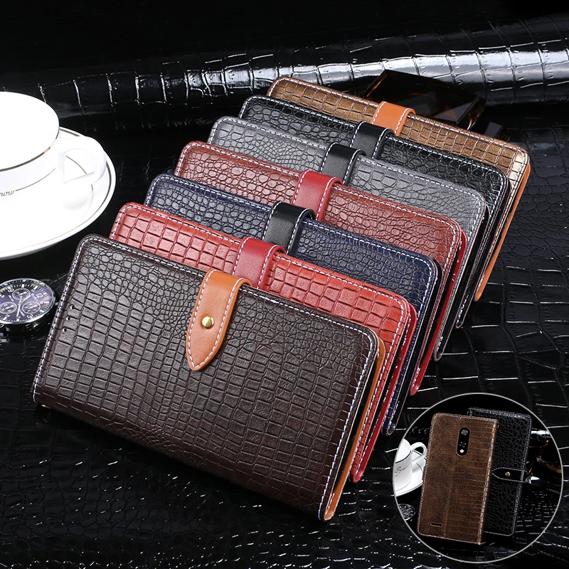 

Case For Ulefone Note 8P Case Cover Crocodile skin Flip Leather Case For Ulefone Note 8P Cover Capa Business Phone Bag