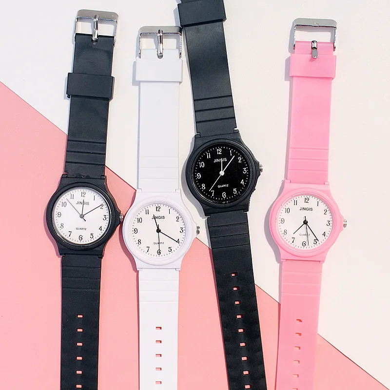 

Fashion Silicone Strap Women watches Cute Girl Casual Little girl Quartz WristWatches dress for girls school clock Montre Femme