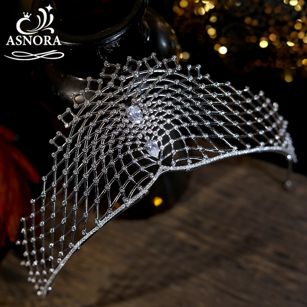 

New Tiara Bridal Crown Elegant CZ Headwear Wedding Hair Accessories Queen's Crown Awards Coronation For Women Hair Jewelry