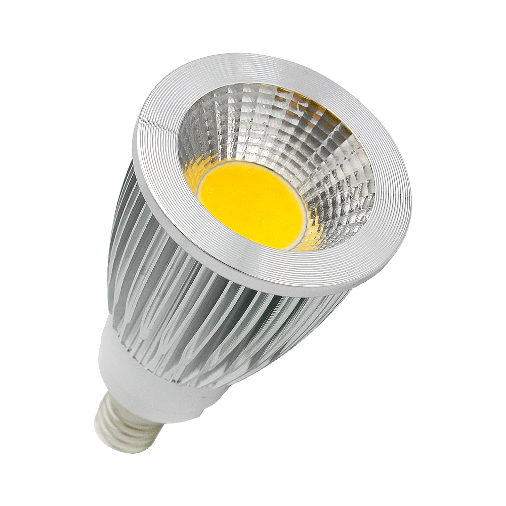 E14 Led светильник COB SMD высокая яркая полная мощность 3 Вт 5 7 AC85-265V алюминиевый