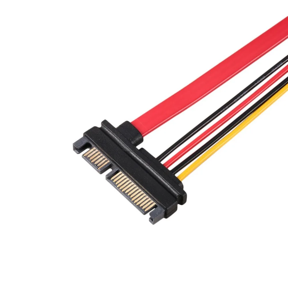 7 + 15 Pin последовательный SATA данных мощность комбинированный кабель-удлинитель 1