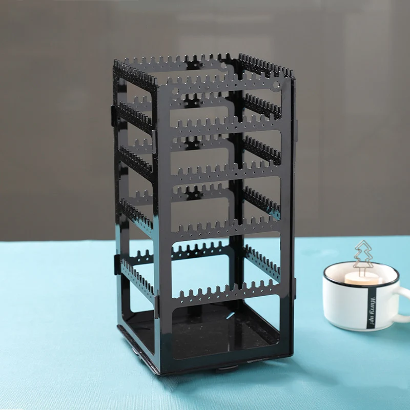 

360Degree Rotating Earring Storage Rack Display Rack Earrings Necklace Jewelry Storage Display Holder Stand LXH