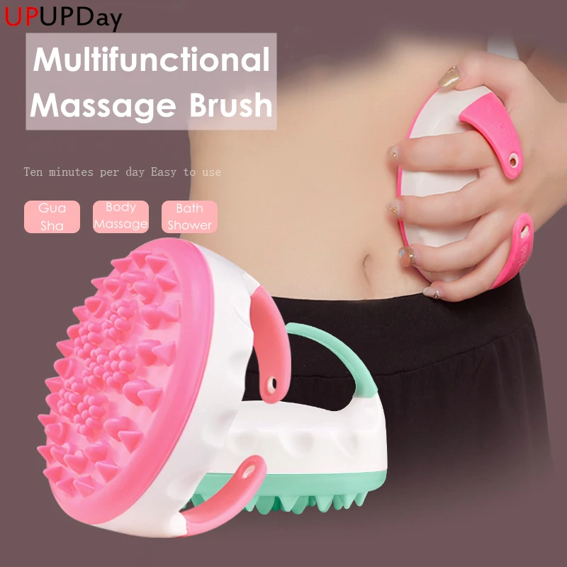 

Silicone Cellulite Massager Brush Gua Sha Lose Weight Health Care Handle Meridan Slimming Body Relax Tone Pain Relief Thin Leg