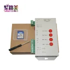 Контроллер T1000S 2048 пиксели DMX 512, SD-карта WS2801 WS2811 WS2812B LPD6803, Светодиодная лента постоянного тока 5 В, 24 В, стандарт RGB, полноцветный контроллер