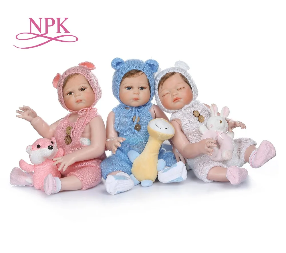 NPK 48 см кукла bebe Кукла reborn triplets милый для новорожденных ручная детальная картина