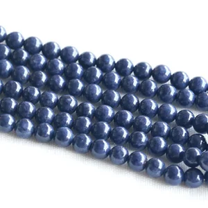 Оптовая продажа со скидкой Натуральный Синий сапфир круглые бусины 4-18 мм DIY ювелирные изделия ожерелья или браслеты 15 