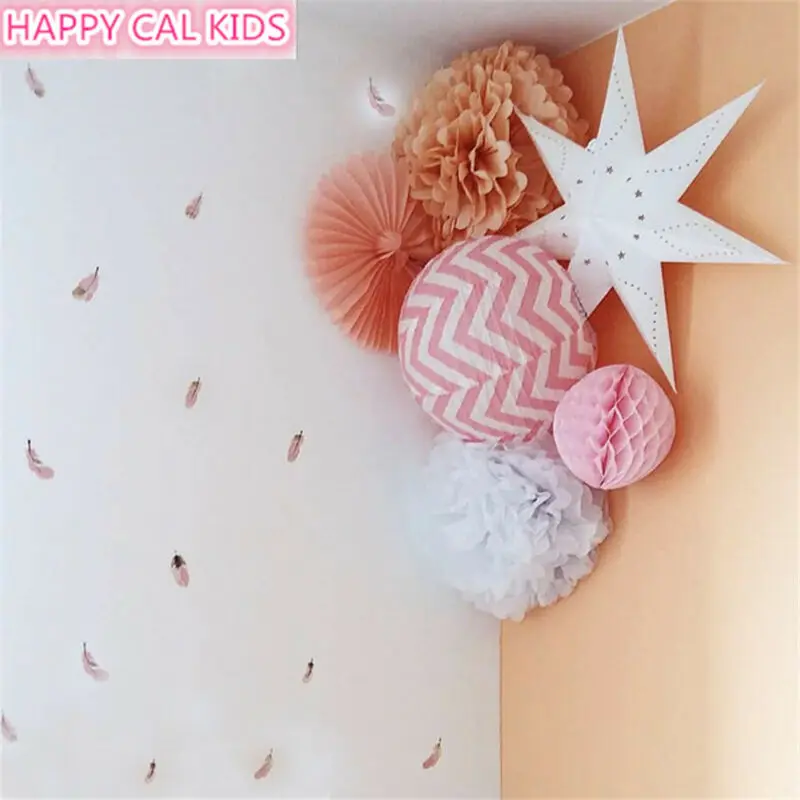 DIY винил милая девушка в форме пятиугольника стены Стикеры Дети Детская s