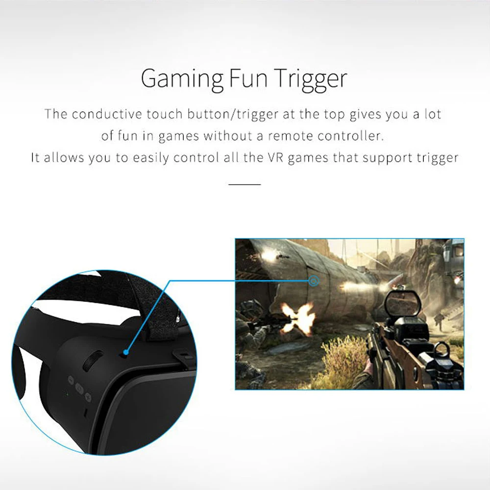 VR Bobovr Z6 Bluetooth 3 D шлем виртуальной реальности 3D очки гарнитура видео для телефона
