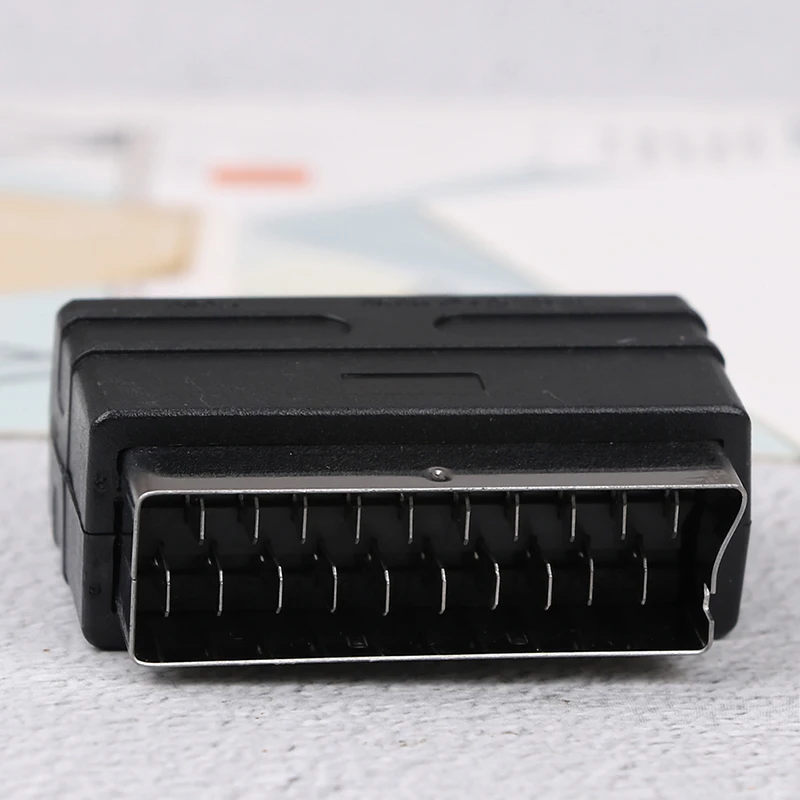 RGB Scart К 3 RCA S видео адаптер Композитный SVHS AV TV Аудио конвертер для DVD рекордер ТВ