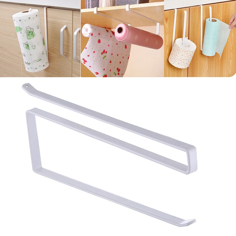 

Kitchen shelf free perforated refrigerator hanger cling film storage shelf kitchen paper rack paper cabinet paper towel rack