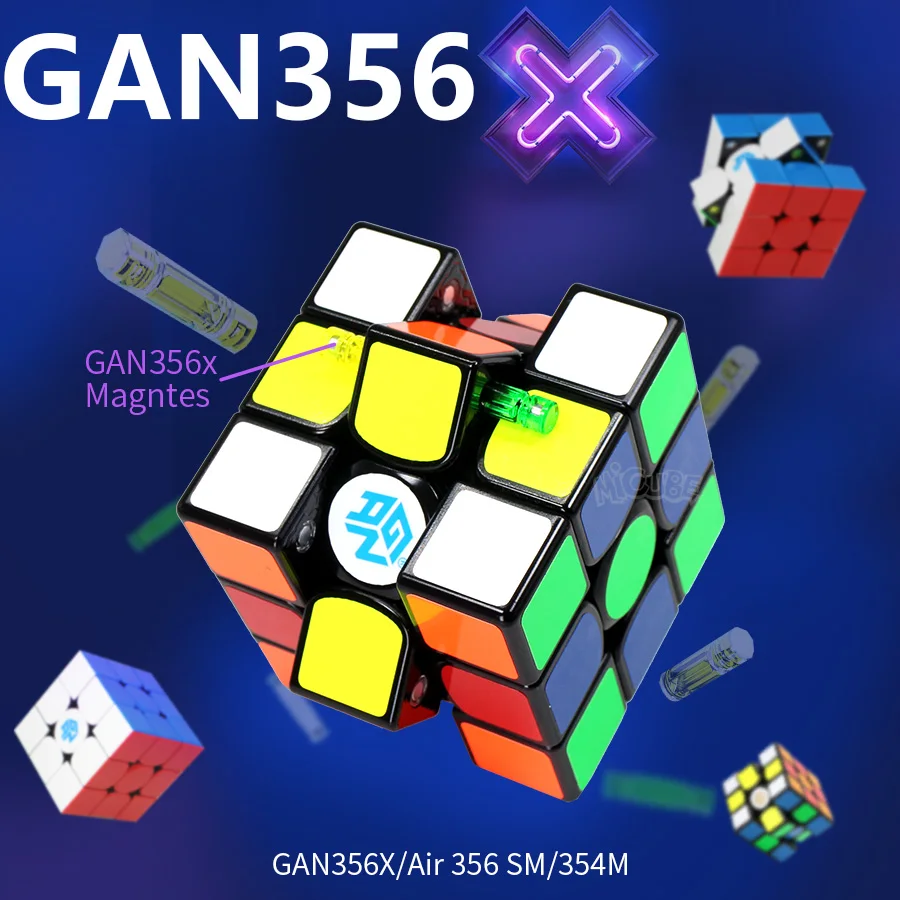 Магнитный куб Gan 356X3x3 магнитный кубик 3x3 магический магнит Гань Air 356 SM 354M 356x Neo Magico