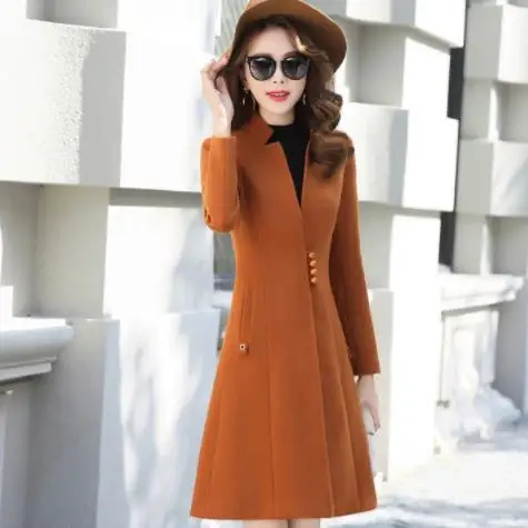 Элегантное шерстяное пальто куртка 2019 зимняя новая женская уникальная шикарная