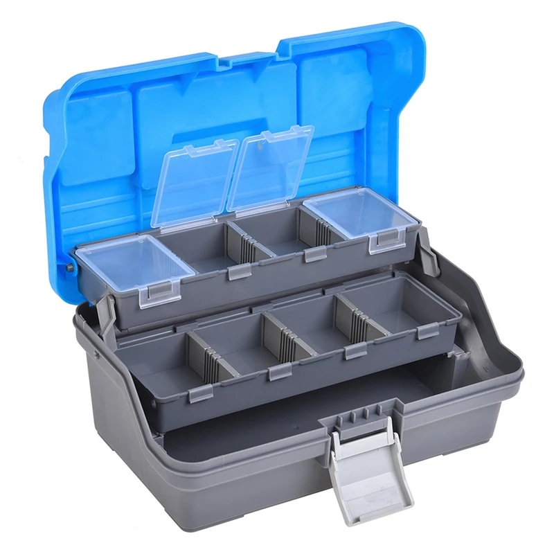 

Fishing Lure Tool Box 27878 Fishing Gear Suitcase Bait Box Pesca Multi-Layer Big Space Take in Hooks Pins Bite Leads