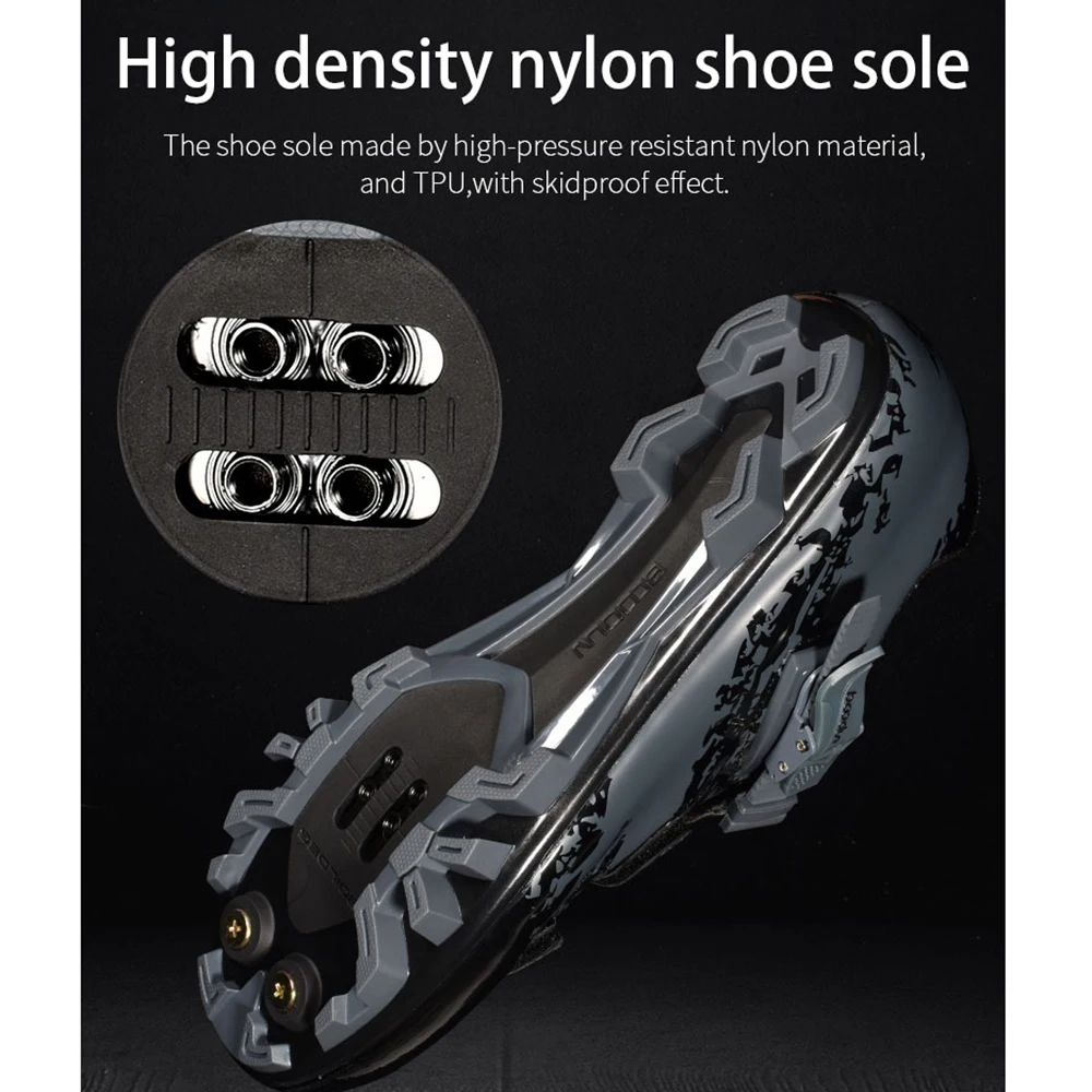 

Boodun Mountain Bike shoes for men sneaker professional mtb cycling shoes Breathable Sneakers Athletic Racing Bicycle Shoes