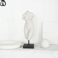 wu chen long 37cm abstract brokeback girl arts sculpture human body venus bust figure statue resin craft home decoration r6696