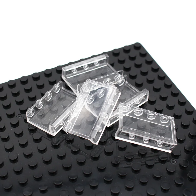 MOC прозрачное стекло ABS планшет пластина вид на город улица окна DIY здание просветить блок Кирпичи совместимы с частицами - Цвет: photo show