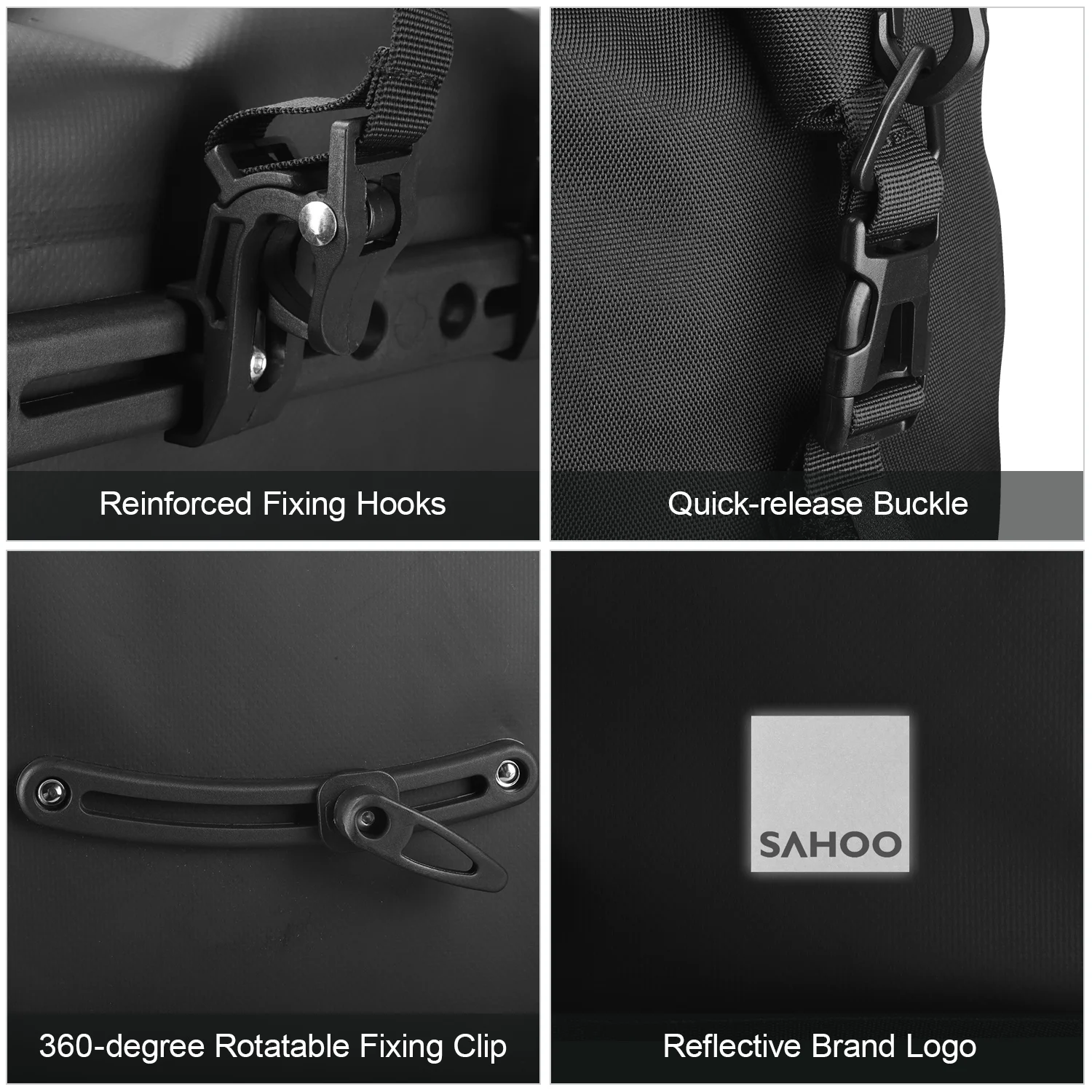 

Cycling Bike Bags MTB Bike Rear Rack Bag 10L/20L Waterproof Multifunction Road Bicycle Pannier Rear Seat Trunk Bag